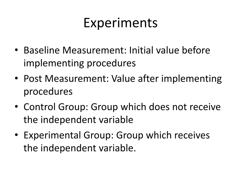 experiments 2