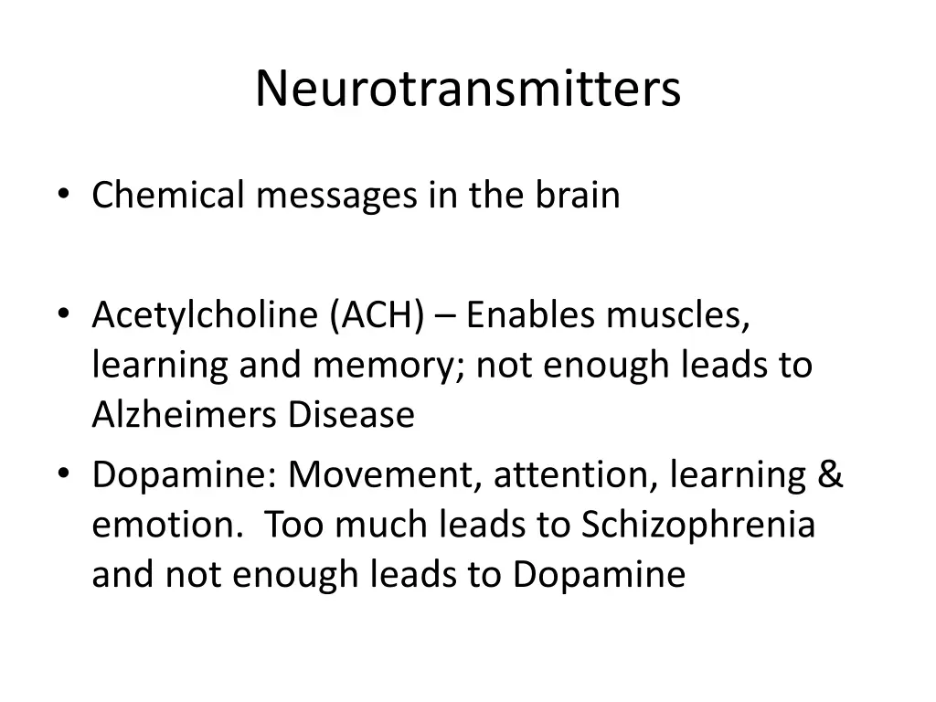 neurotransmitters