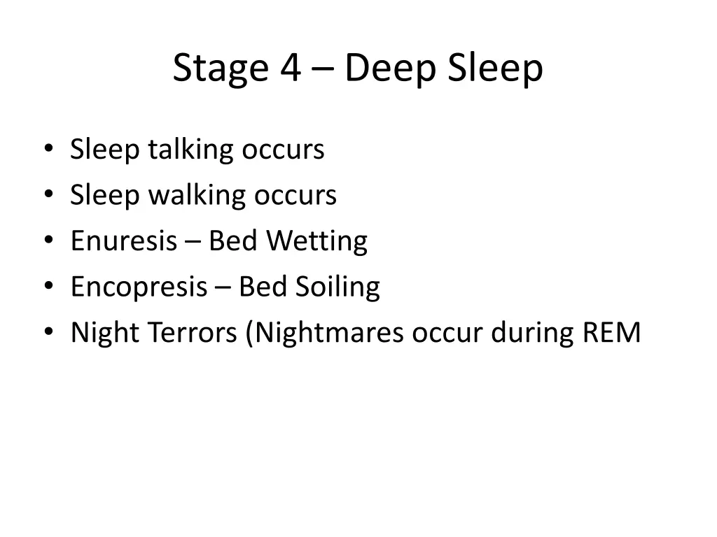 stage 4 deep sleep