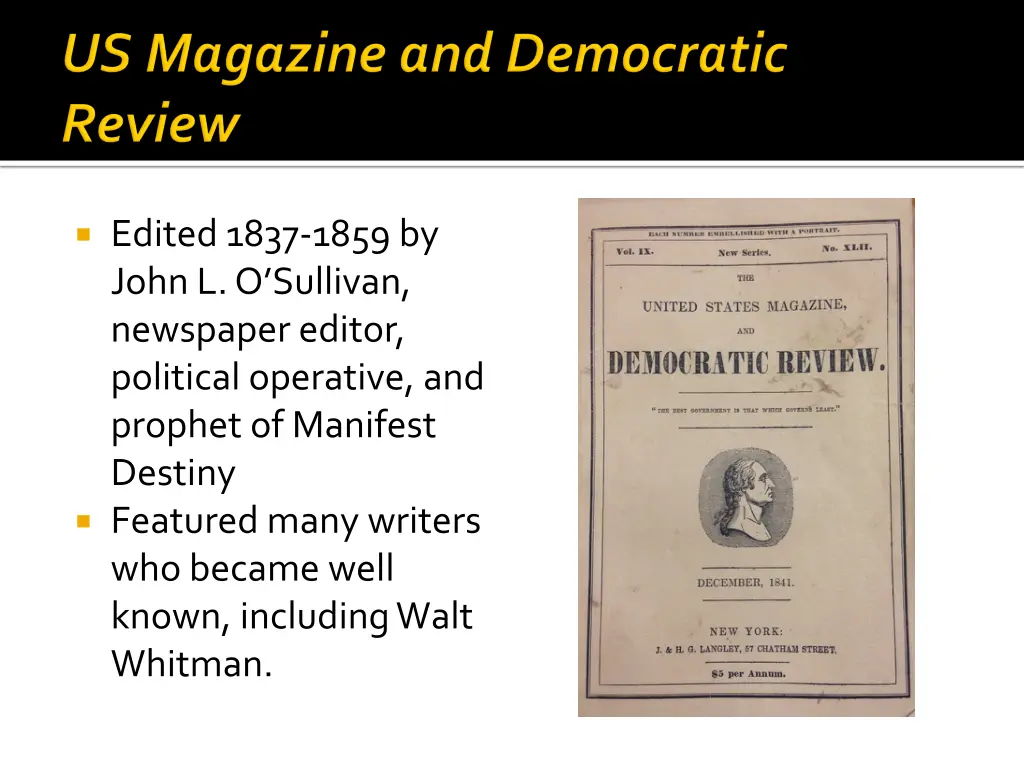 edited 1837 1859 by john l o sullivan newspaper