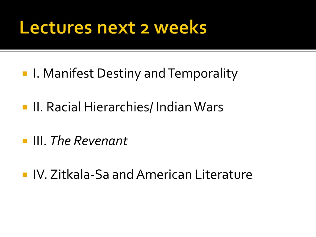 i manifest destiny and temporality