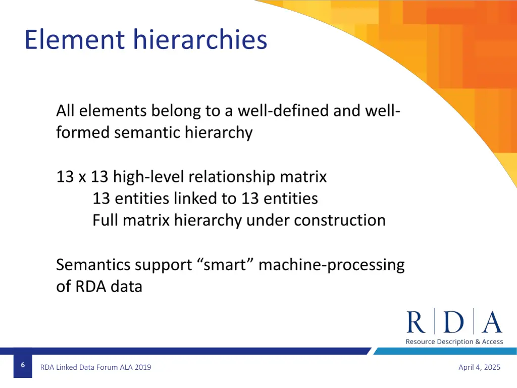 element hierarchies