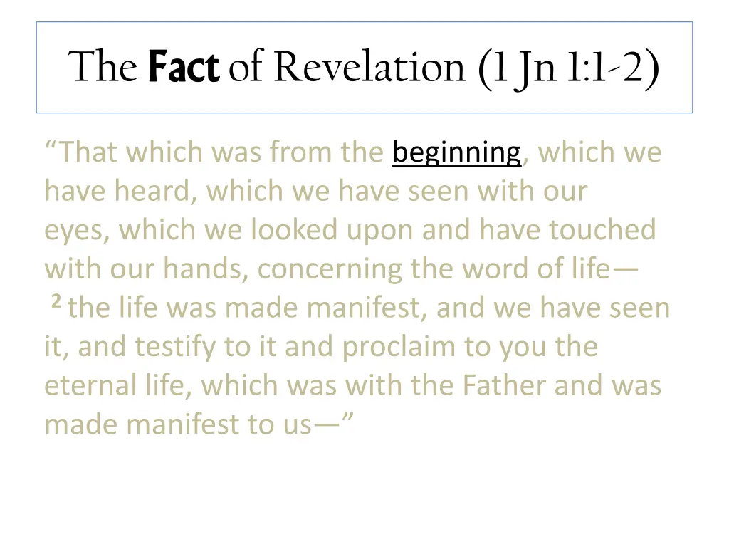 the fact 1