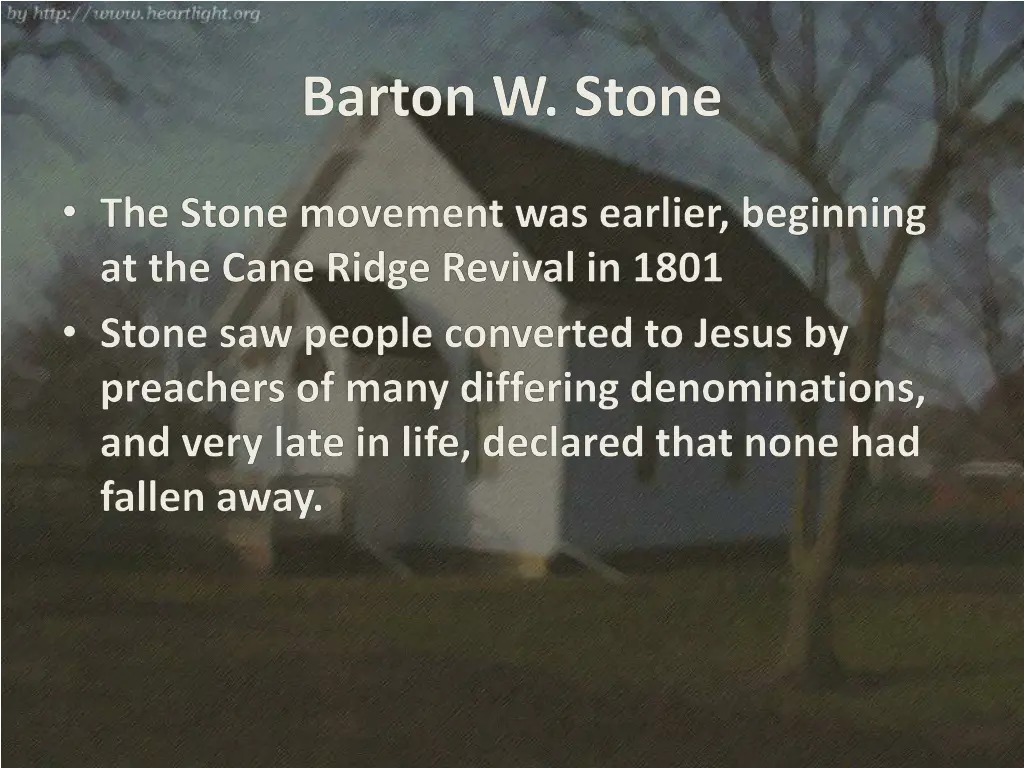 barton w stone