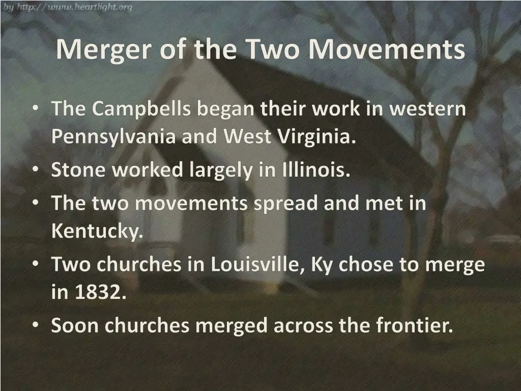 merger of the two movements
