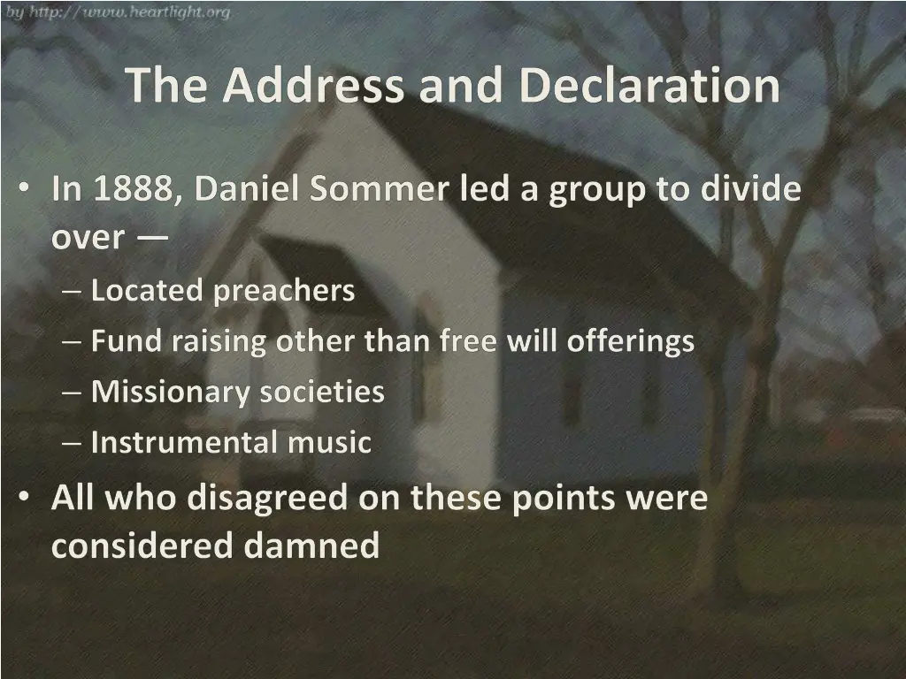 the address and declaration