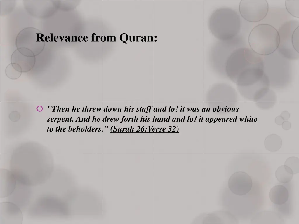 relevance from quran