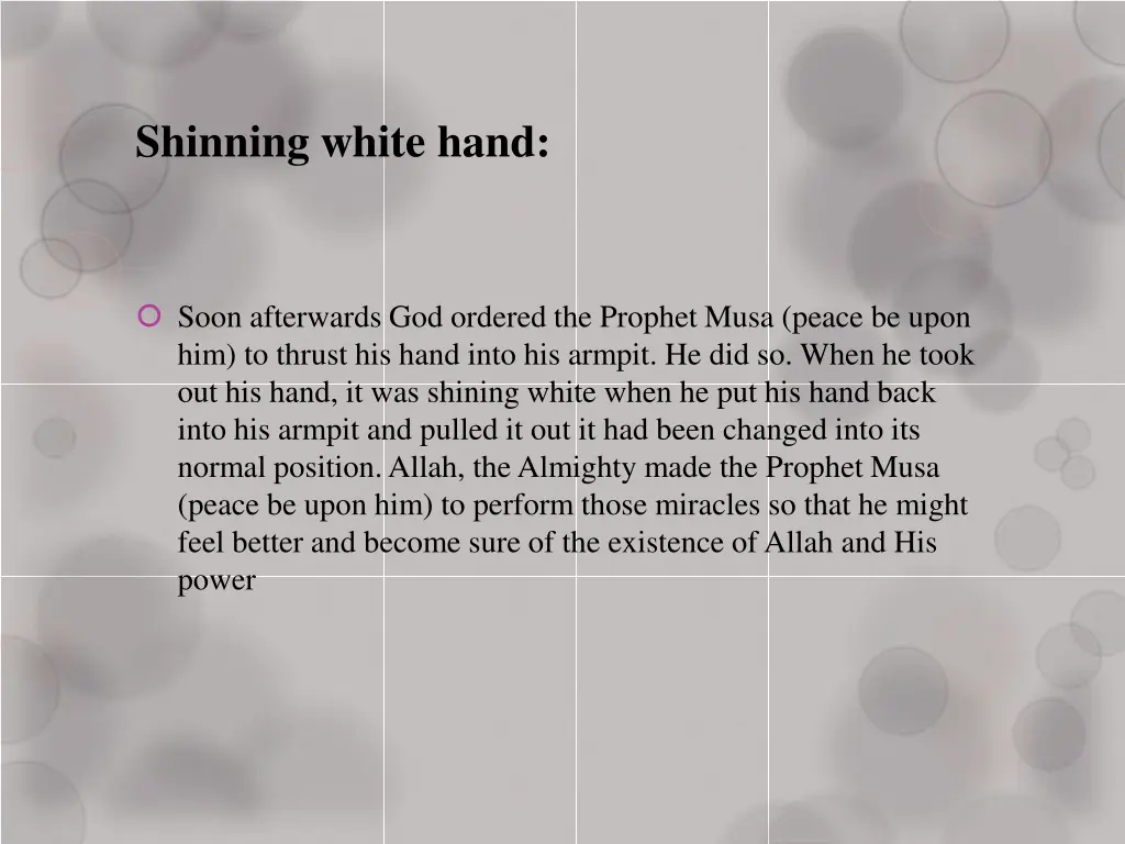 shinning white hand