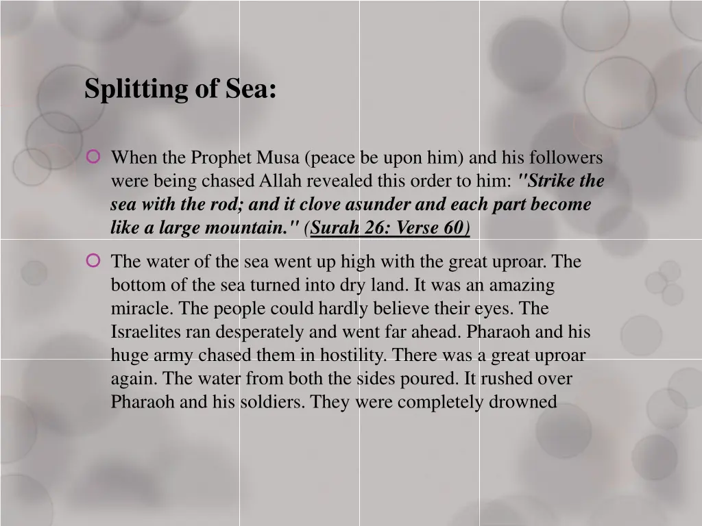 splitting of sea