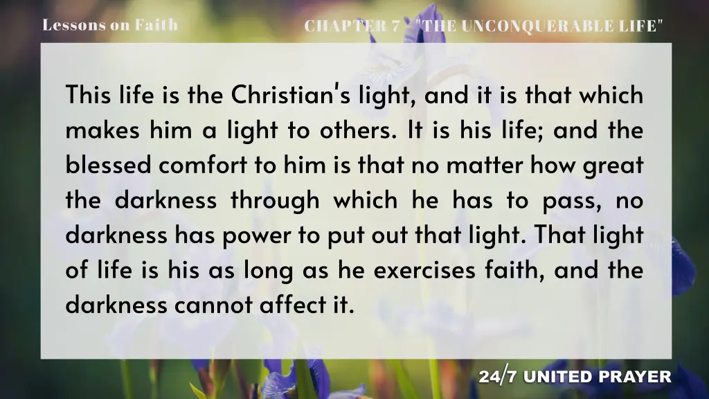lessons on faith 16