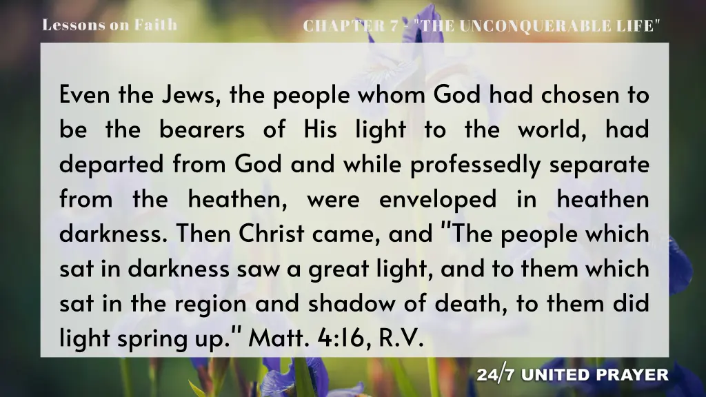 lessons on faith 6
