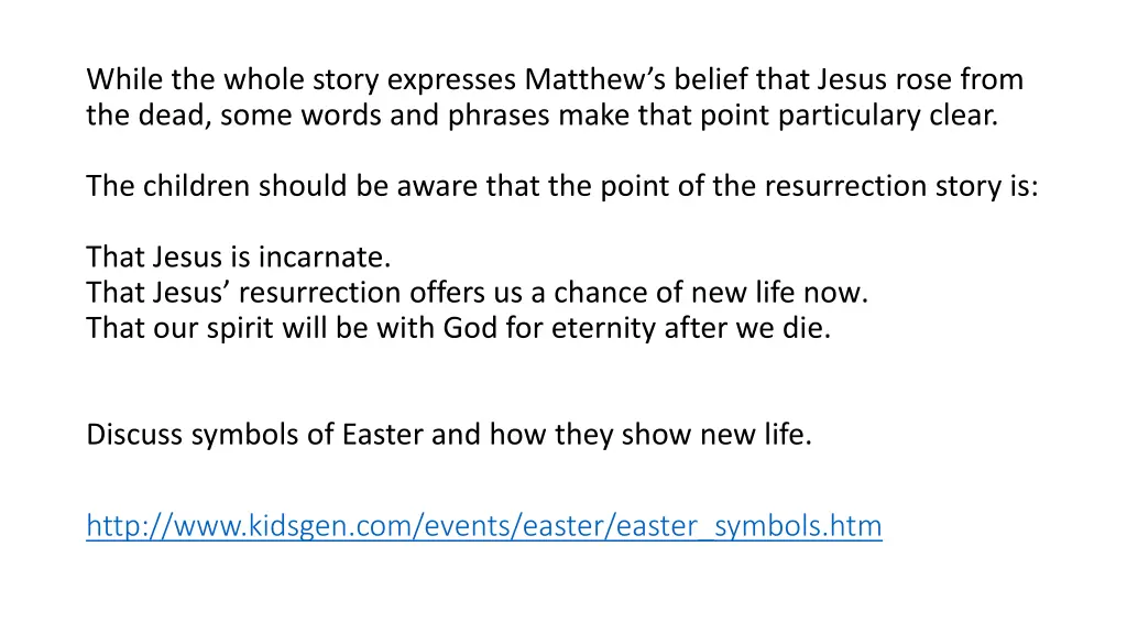while the whole story expresses matthew s belief