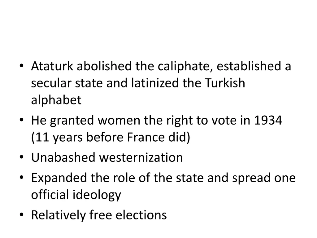 ataturk abolished the caliphate established
