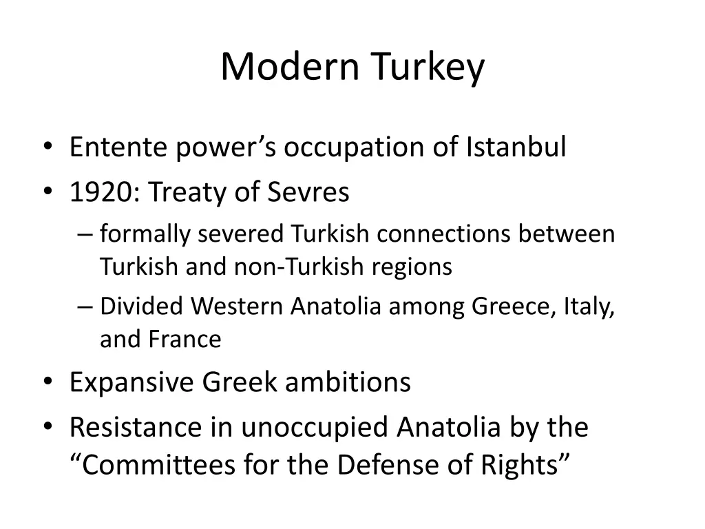 modern turkey