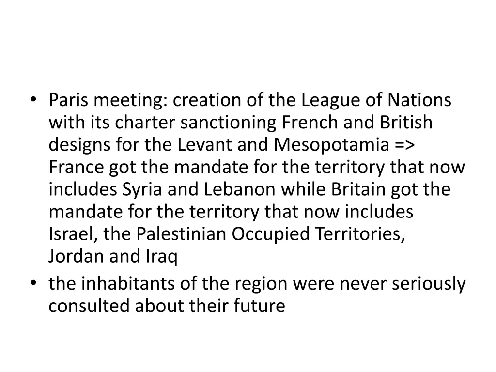 paris meeting creation of the league of nations