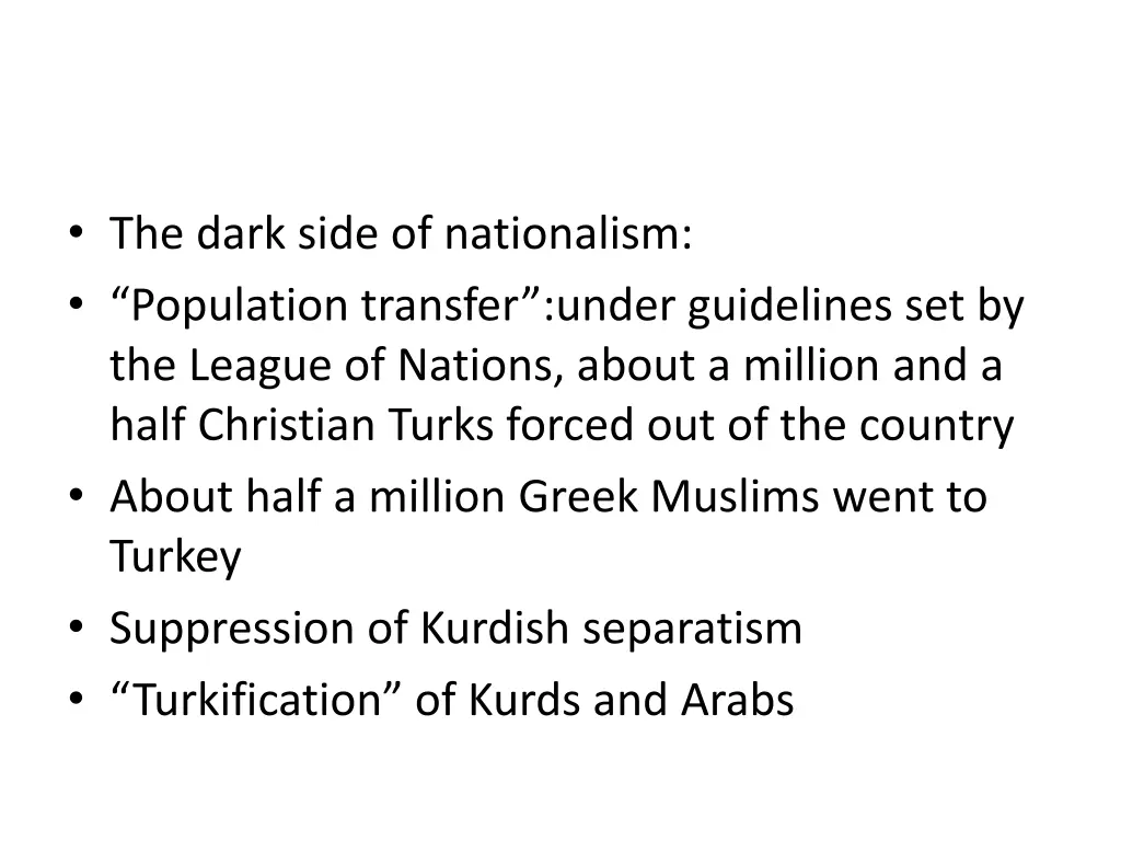 the dark side of nationalism population transfer