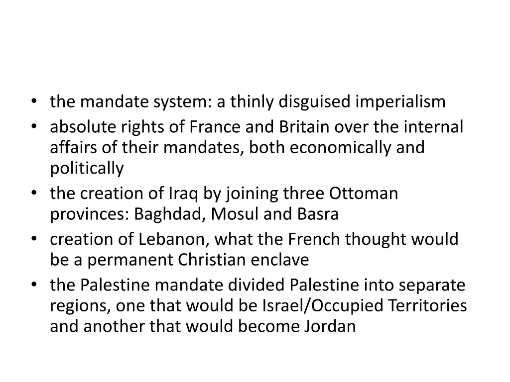 the mandate system a thinly disguised imperialism