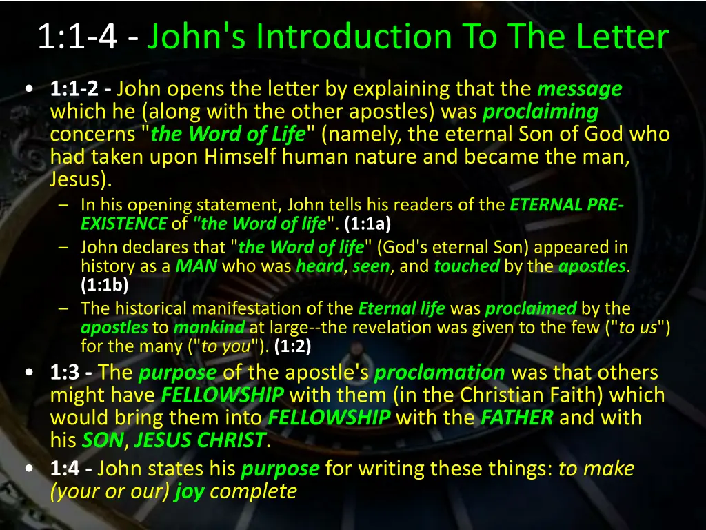 1 1 4 john s introduction to the letter