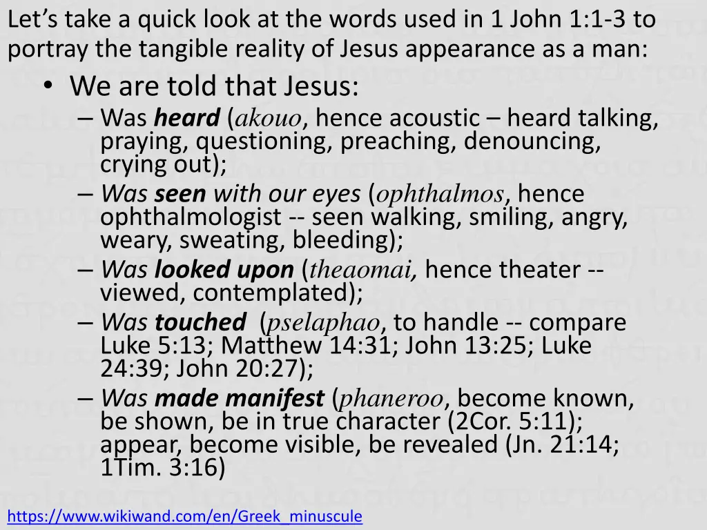 let s take a quick look at the words used