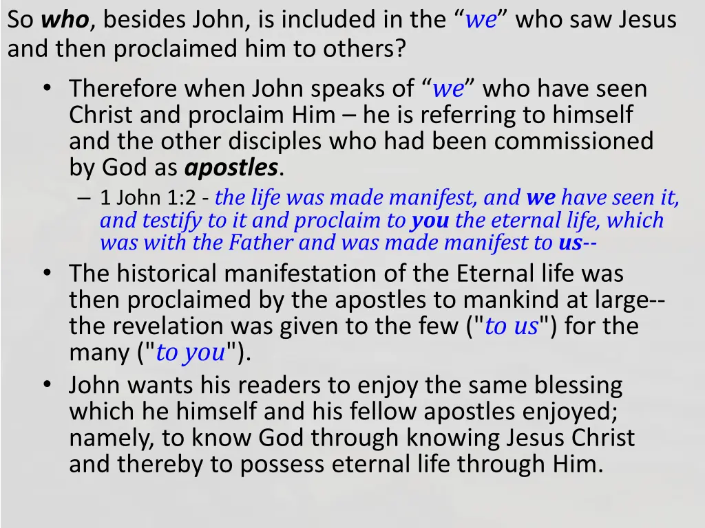 so who besides john is included 1
