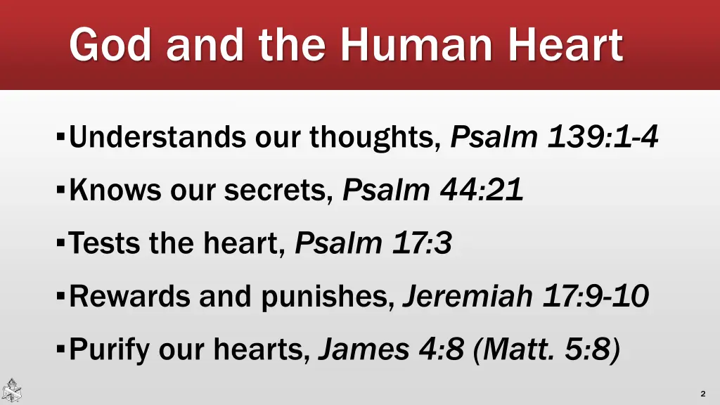 god and the human heart