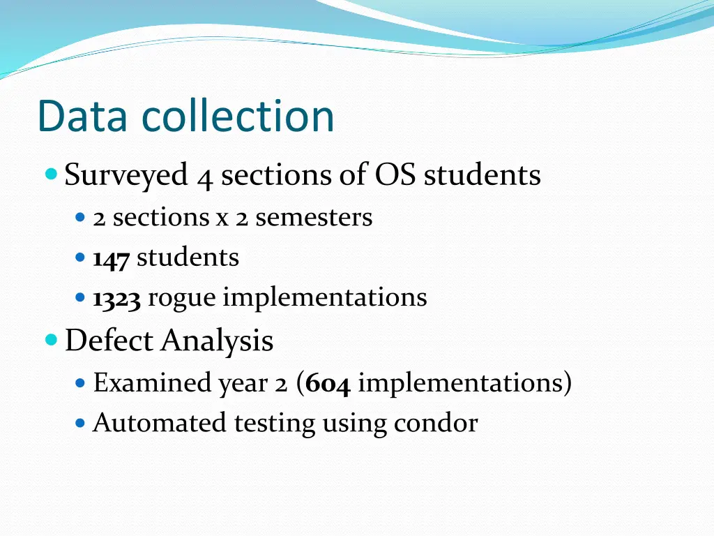 data collection
