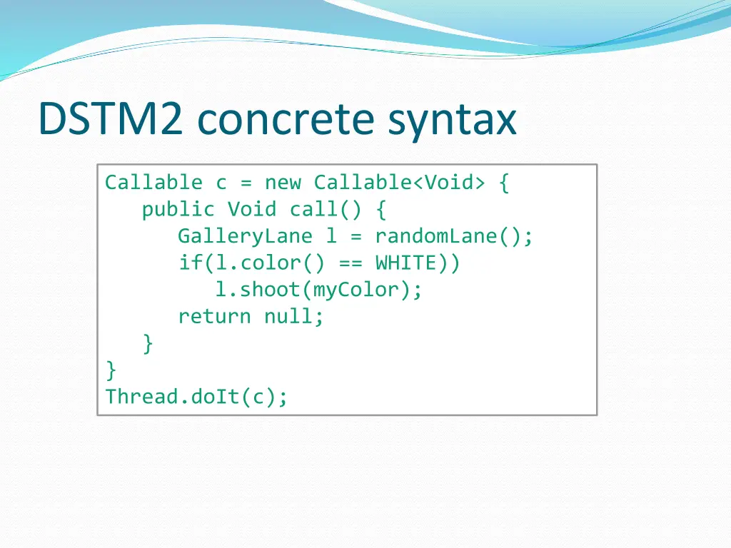 dstm2 concrete syntax