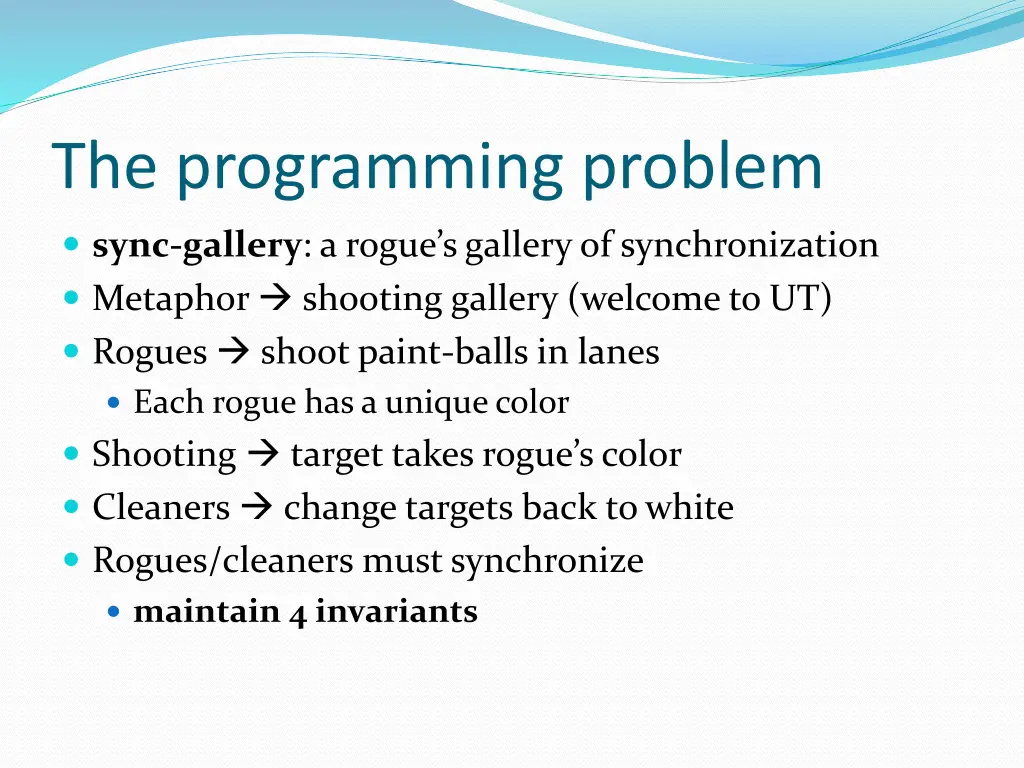 the programming problem