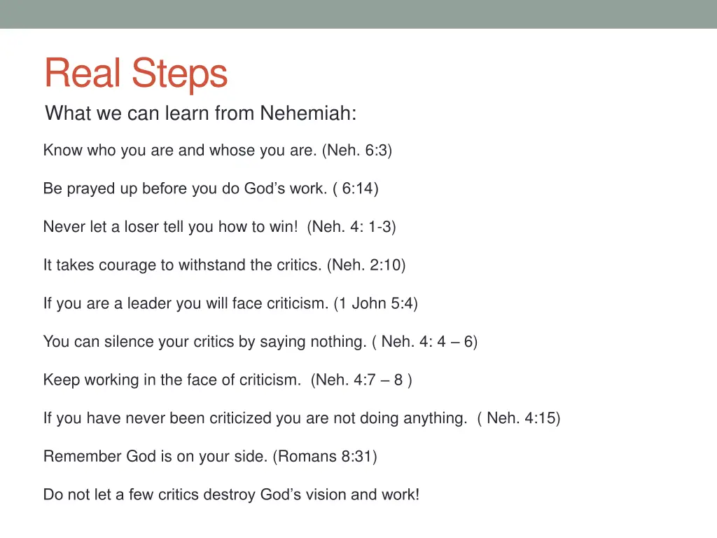real steps what we can learn from nehemiah