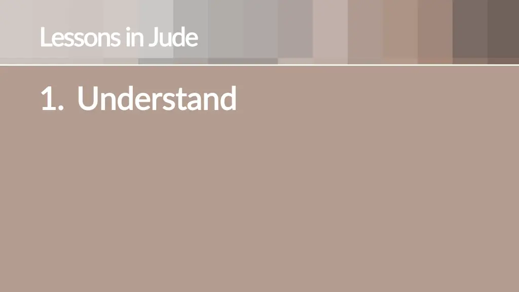 lessons in jude lessons in jude