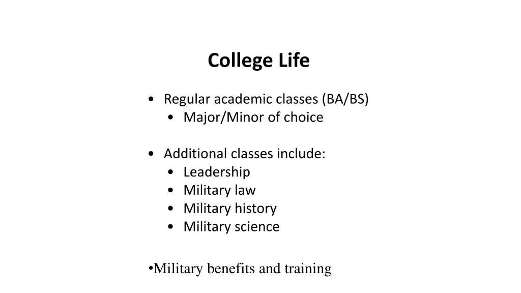 college life