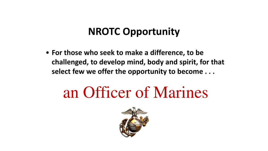 nrotc opportunity
