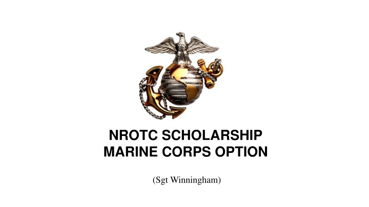 nrotc scholarship marine corps option