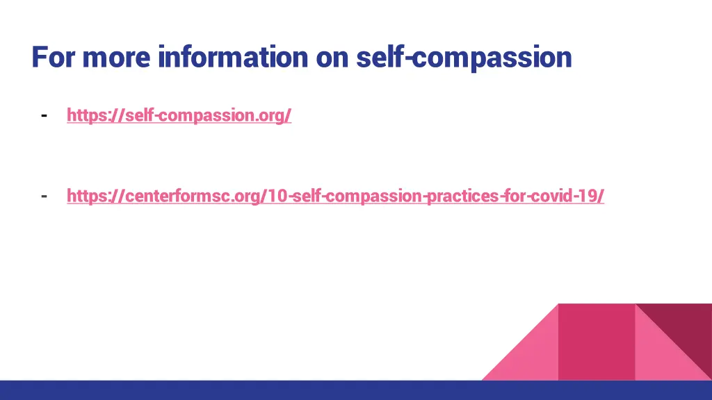 for more information on self compassion