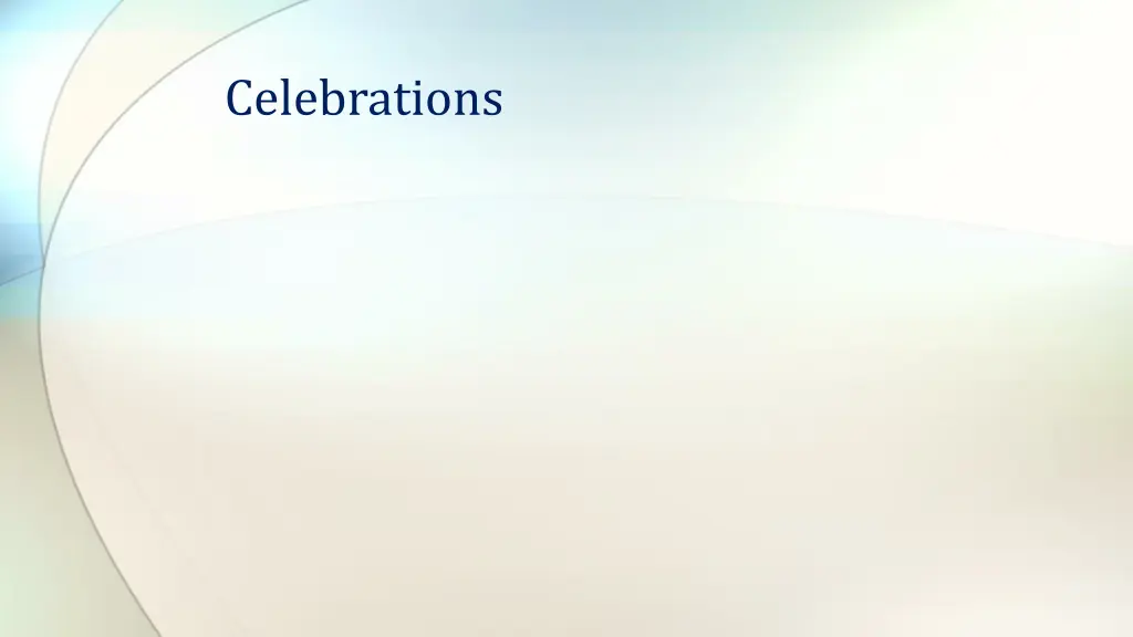 celebrations