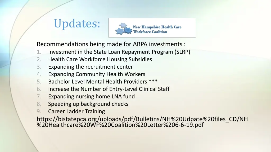 updates