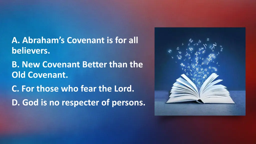 a abraham s covenant is for all believers