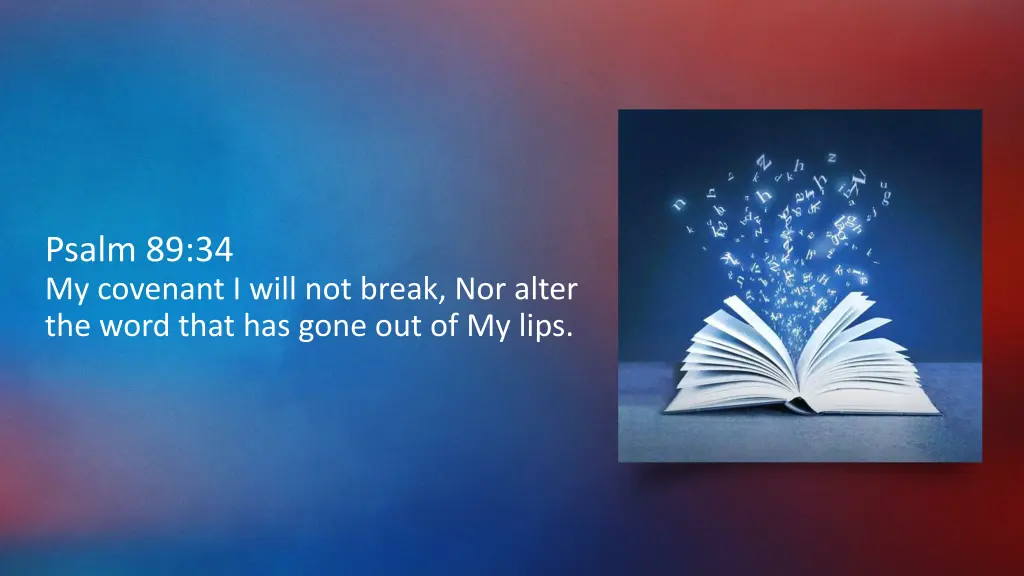 psalm 89 34 my covenant i will not break