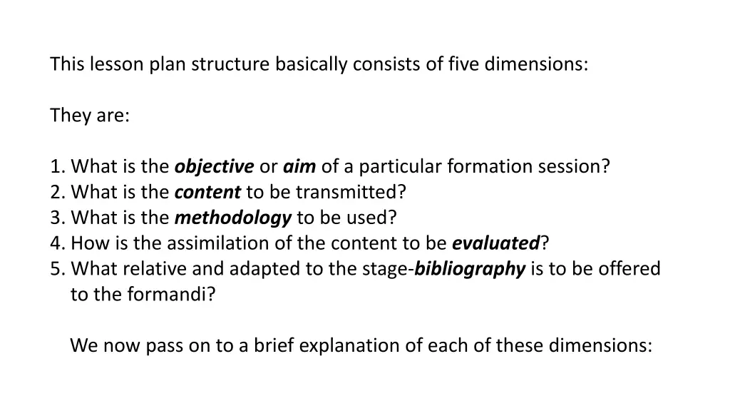 this lesson plan structure basically consists