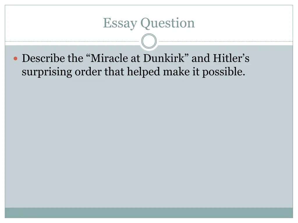 essay question