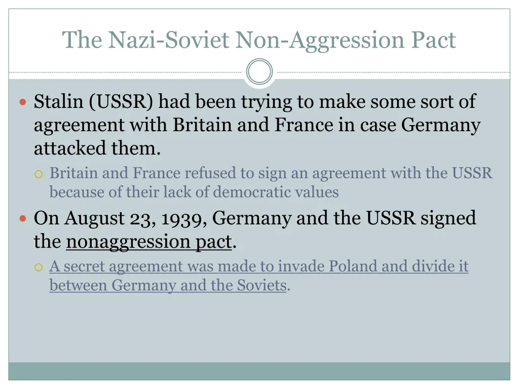 the nazi soviet non aggression pact