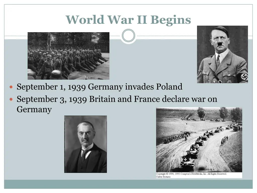 world war ii begins