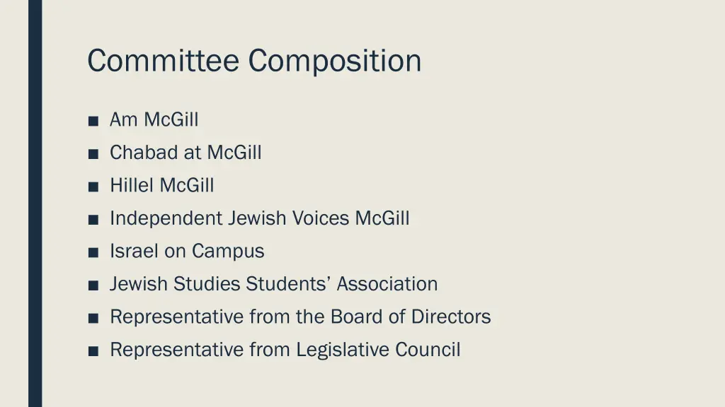 committee composition