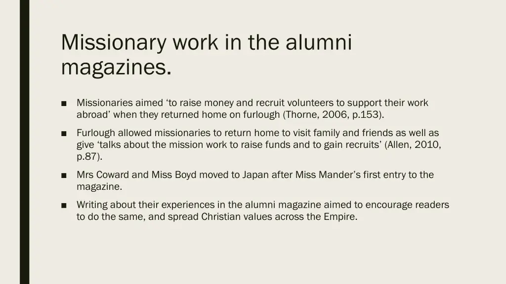missionary work in the alumni magazines