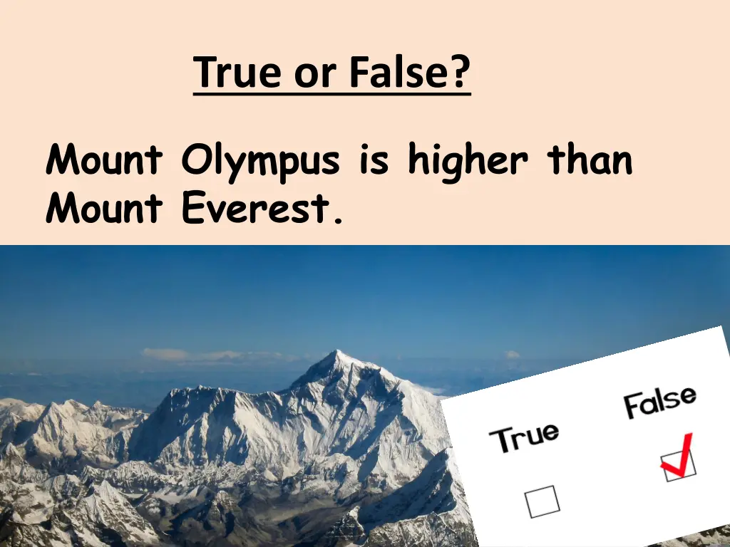 true or false 1