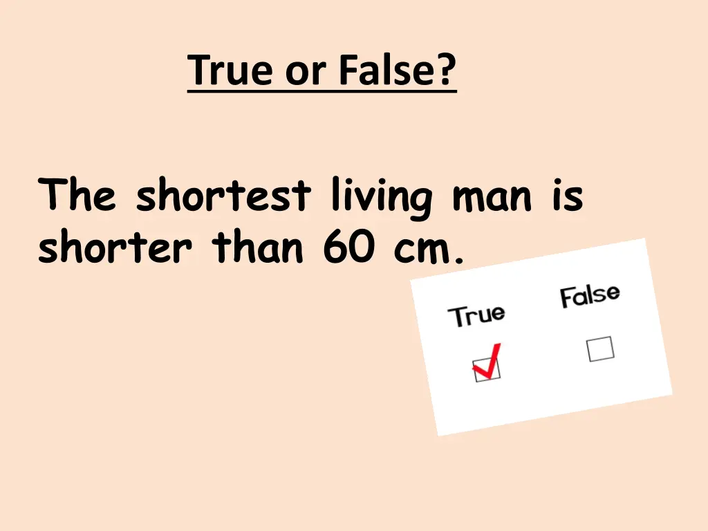 true or false