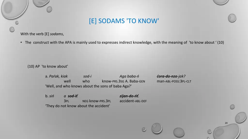 e sodams to know