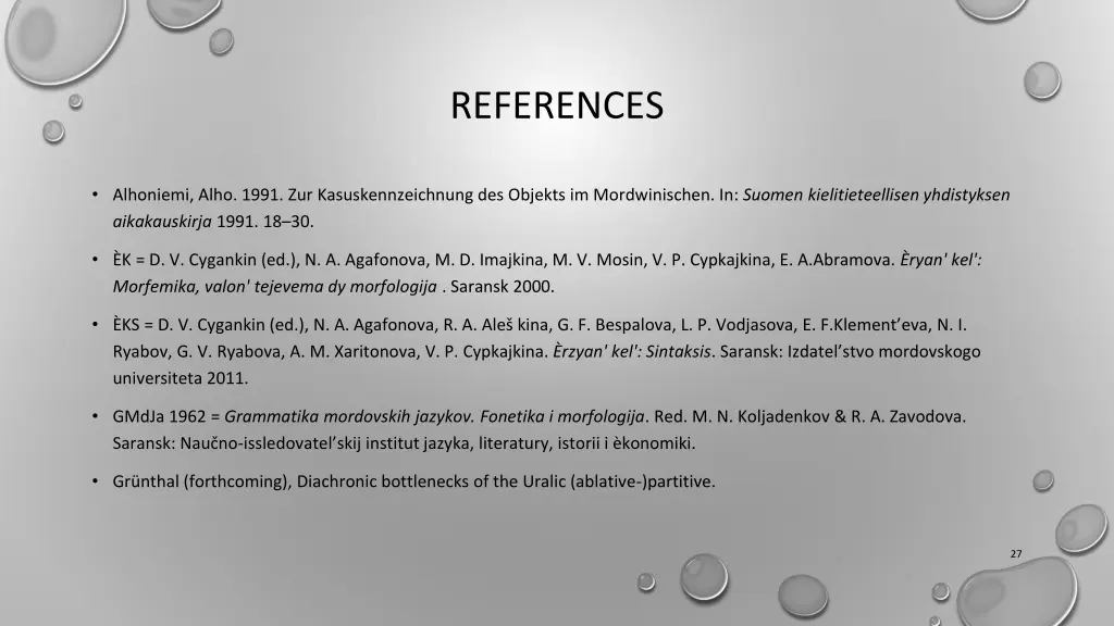 references
