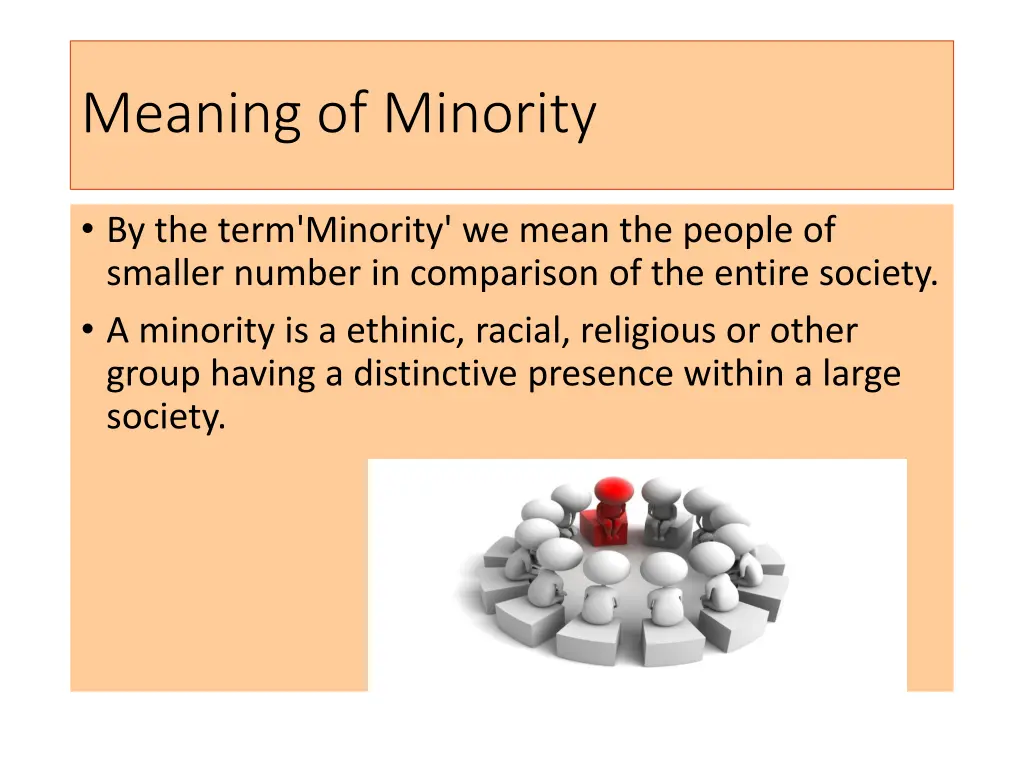 meaning of minority