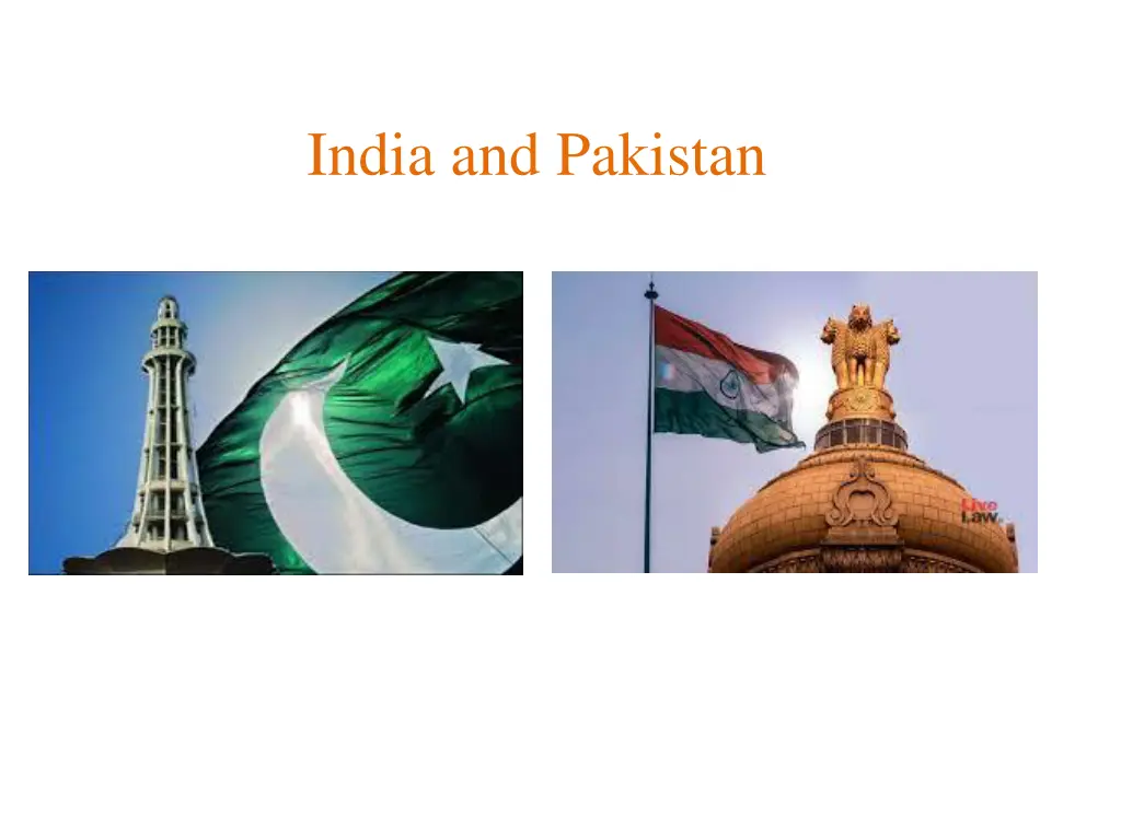 india and pakistan